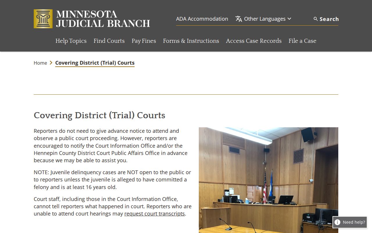 Minnesota search warrant access page contrasted with a Cook County arrest warrant search